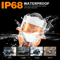 Faros Delanteros Bi-LED Personalizados de 170W para Automóvil, Lámpara LED 3.0 con Láser, Luz Alta y Baja, Lente de Proyector Bi-LED para Vehículo