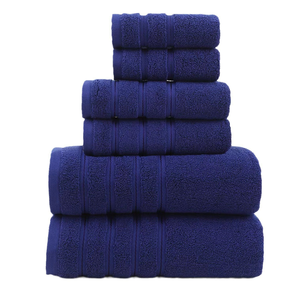 Bath Towels <b>Set</b> Premium 100% Cotton Woven Stripe Quick Dry Highly Absorbent Soft Feel for Daily Use - Product Image 1