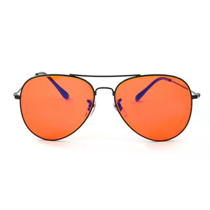 Uso nocturno para hombres, marco de Metal para trabajo en computadora para hombres, tinte naranja 99% 100%, <span class=keywords><strong>gafas</strong></span> con <span class=keywords><strong>filtro</strong></span> de bloqueo de luz <span class=keywords><strong>azul</strong></span>, <span class=keywords><strong>gafas</strong></span> - Product Image 1