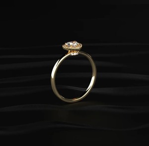 Bague de fiançailles en moissanite artisanale, best-seller, au lueur éclatante et d'une fabrication raffinée, disponible au meilleur prix - Product Image 3
