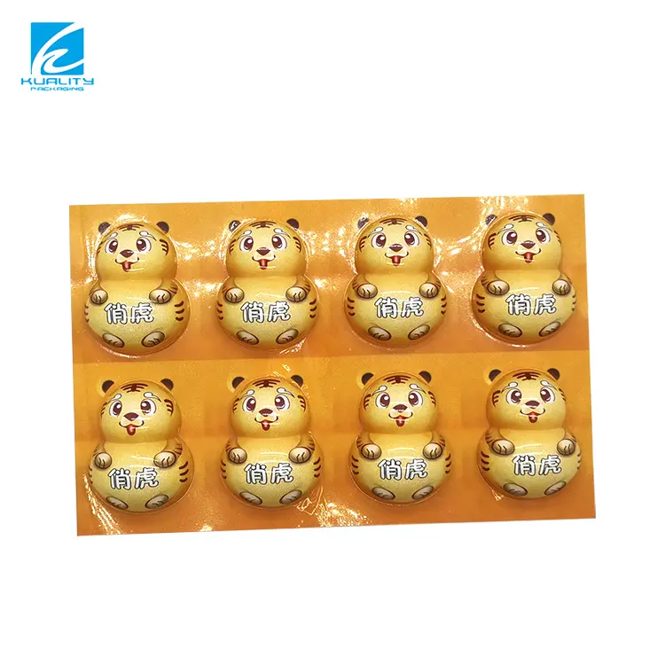 Customized Food Cartoon Kinder Joy Pack Surprise PVC Egg Plastic Blister PVC Thermoforming Egg Package Shell