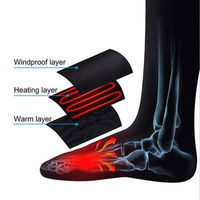 Dh — chaussettes chauffantes lavables avec batterie pour hommes, chaussettes chauffantes, pour hiver, rechargeables, pour le ski et la randonnée, lda1832