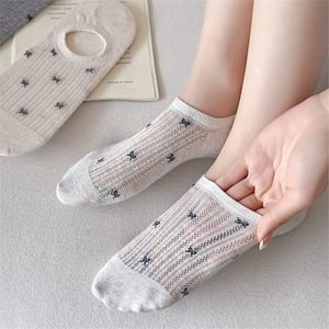 <b>Women</b> Boat <b>Socks</b> Thin Mesh Low Cut Summer Breathable Anti Slip Invisible Casual <b>Socks</b> For Youth - Product Image 2