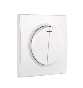 欧盟标准工厂批发定制家用电器按钮<span class=keywords><strong>2</strong></span>组1路墙壁开关插座带指示器 - Product Image 5