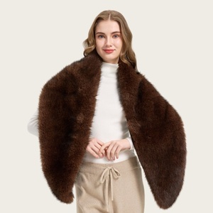 Elegant Faux Fur <strong>Shawl</strong> for Women Soft Faux Fur Stole Scarf Women's Fuzzy <strong>Wrap</strong> for Winter <strong>Weddings</strong> and Daily Fashion - Product Image 1