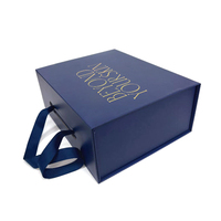 Boîtes d'emballage magnétiques en papier cartonné de luxe pour extensions de cheveux, boîte cadeau haut de gamme avec logo personnalisé en gros
