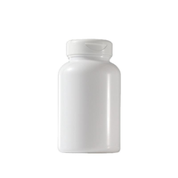Bouteille ronde en plastique PET avec couvercle à clapet pour médicaments, capsules, bonbons, 100 ml, 120 ml, pour le stockage des aliments
