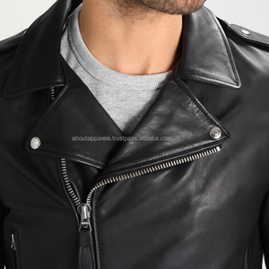 Chaqueta de Motocicleta de Piel de Oveja de Invierno con Cremallera Transpirable de Diseño Personalizado Ajustada Nueva, Talla Grande, Resistente al Viento y Personalizable - Product Image 1