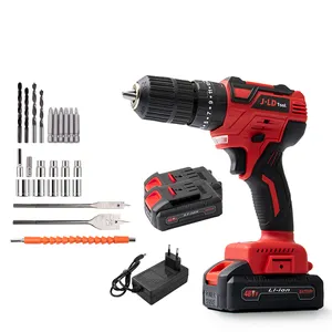 Power On 13mm Electric Tool 48V Lithium Battery Electric Impact Drill Rechargeable Cordless Drill