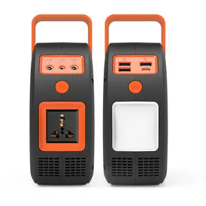 Porte USB & AC Inverter ricaricabile solare per il campeggio 60000mAh campeggio generatore con batteria AC DC presa e torcia