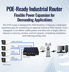 -30 ° De la C a la 75 ° Router Industrial para Exteriores de Doble SIM 5G con Entrada de CC de 9V a 60V para Sitios Remotos y Servicios Públicos - Product Image 5