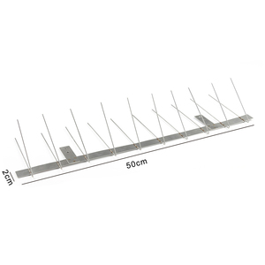 Pointes <span class=keywords><strong>anti</strong></span>-oiseaux rigides en acier inoxydable soudé pour panneaux solaires, <span class=keywords><strong>gouttières</strong></span>, maison et jardin (Écologiques) - Product Image 5