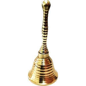 PARIJAT Handicraft 4-Inch Brass Bell for Home <b>Mandir</b> Temple Living Room Decoration Pooja Decorative Items Puja Bell - Product Image 5
