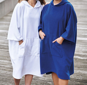 Asciugamano con cappuccio in cotone per il cambio dell'avventura marina asciugamano da bagno con cappuccio poncho da surf per il nuoto all'aperto - Product Image 6