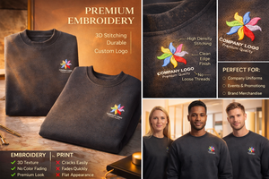 Felpa Girocollo con Ricamo Personalizzato, Maglione con Logo 3D Personalizzato da Produttore di Abbigliamento - Product Image 3