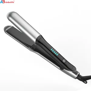 Anbolife beleza ferramentas digital flat iron cabelo straightener aquecimento rápido profissional flat floating ferro cabelo styler
