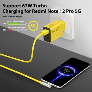 Convient pour Xiaomi Redmi K40pro Game Câble de charge rapide amélioré K80 Note14 Câble de charge K50 E-sports Version Data Cable - Product Image 5
