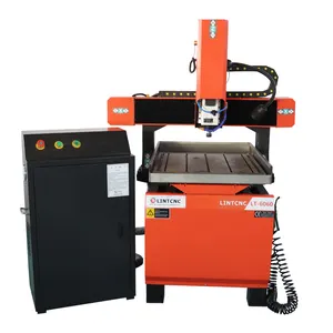 Máquina de engaste do cnc de canto de alumínio, roteador de madeira do cnc de 4 eixos 6060 4040 cnc usado para venda