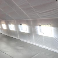 Carpa Inflable Personalizada con Diseño de Jungla y Cielo Estrellado, Verde, para Ejercicios de Comando, Tela Oxford de Tres Capas, Algodón para Invierno