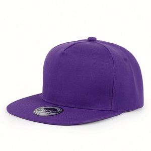 Gorra Plana de Cinco Paneles con Visera Plana, Estilo Hip-Hop, Color Sólido, con Logotipo Personalizado para Hombre - Product Image 3