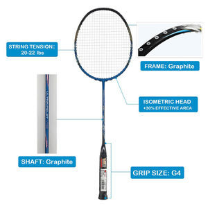 Logo personnalisé 2 poids léger carbone raket <span class=keywords><strong>badminton</strong></span> professionnel 7u - Product Image 2