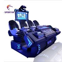 Simulador de Vuelo SportVR 2023, Juego de Disparos en Realidad Virtual 9D, Máquina de Realidad Virtual de 4 Asientos con Pantalla HD