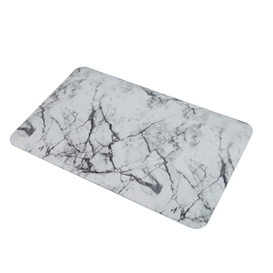 Tapis de cuisine Womei personnalisé à motif marbré, moderne, antidérapant, imperméable, en PVC avec support en mousse, épaisseur moyenne, rembourré - Product Image 2