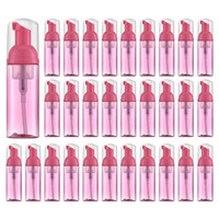 Ensemble de flacons de nettoyant moussant pour le visage en gros, 30/50 ml, flacons en plastique rose, shampoing pour cils, savon pour extensions de cils, flacons à pompe