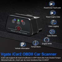 Escáner OBD2 Vgate ICar 2, Interfaz de Diagnóstico para Automóviles, Inalámbrico BT3.0 V2.2 ELM327, Compatible con Android