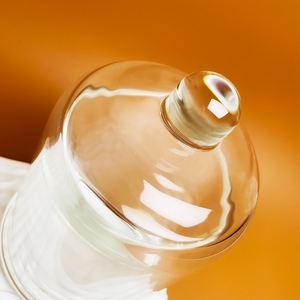 Pot à bonbons de stockage de bougie parfumée mate transparente pour décoration de la maison personnalisée avec dôme de couverture de cloche en verre - Product Image 5