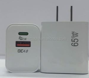 PD Phone Charger 65W <b>USB</b>-C Power Adapter US/EU <b>Socket</b> Type C <b>USB</b> Wall Charger A+C Charger - Product Image 5