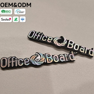 Plaques nominatives en époxy 3D personnalisées - Étiquettes noires brillantes avec <span class=keywords><strong>logo</strong></span> « EAGLE SAFES » - Product Image 1