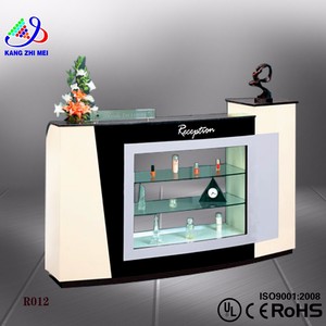 Bàn Gỗ Bằng Đá Cẩm Thạch Màu Đen Được Sử Dụng Tại Salon Beauty <span class=keywords><strong>Reception</strong></span> Bàn Bán - Product Image 2