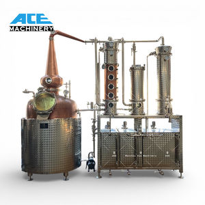 Équipement de distillation de whisky de malt simple en cuivre rouge de grande taille (2400L + 4000L) et en acier inoxydable SUS304 pour distillerie - Product Image 1