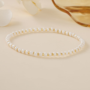 <span class=keywords><strong>Kauri</strong></span> Peach Mood People's Day Bracelet perles de verre blanc Bracelet de perles Ensemble de bijoux six pièces pour amoureux Forme de clé/Bracelets Cadeaux - Product Image 6