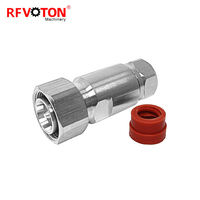 RF-Steckverbinder 4.3-10 Typ Mini-DIN Männlich Klemmbar für 1/2 Superflex Flexibles Koaxialkabel