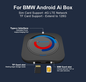 IHeylinkit BW550M Caja Inalámbrica Universal CarPlay AI con Android Auto, <span class=keywords><strong>GPS</strong></span> y Pantalla Dividida para Autos BMW - Diseño Portátil - Product Image 6
