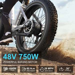 ร้านค้าของฉัน คลังสินค้า EU มอเตอร์ไร้แปรงถ่าน 750W ระบบ Low Step แบตเตอรี่ 15AH 48V จักรยานไฟฟ้าสำหรับผู้ใหญ่ ผู้หญิง ขี่บนหิมะ ขับเคลื่อนด้วยมือ 750W Brus - Product Image 6