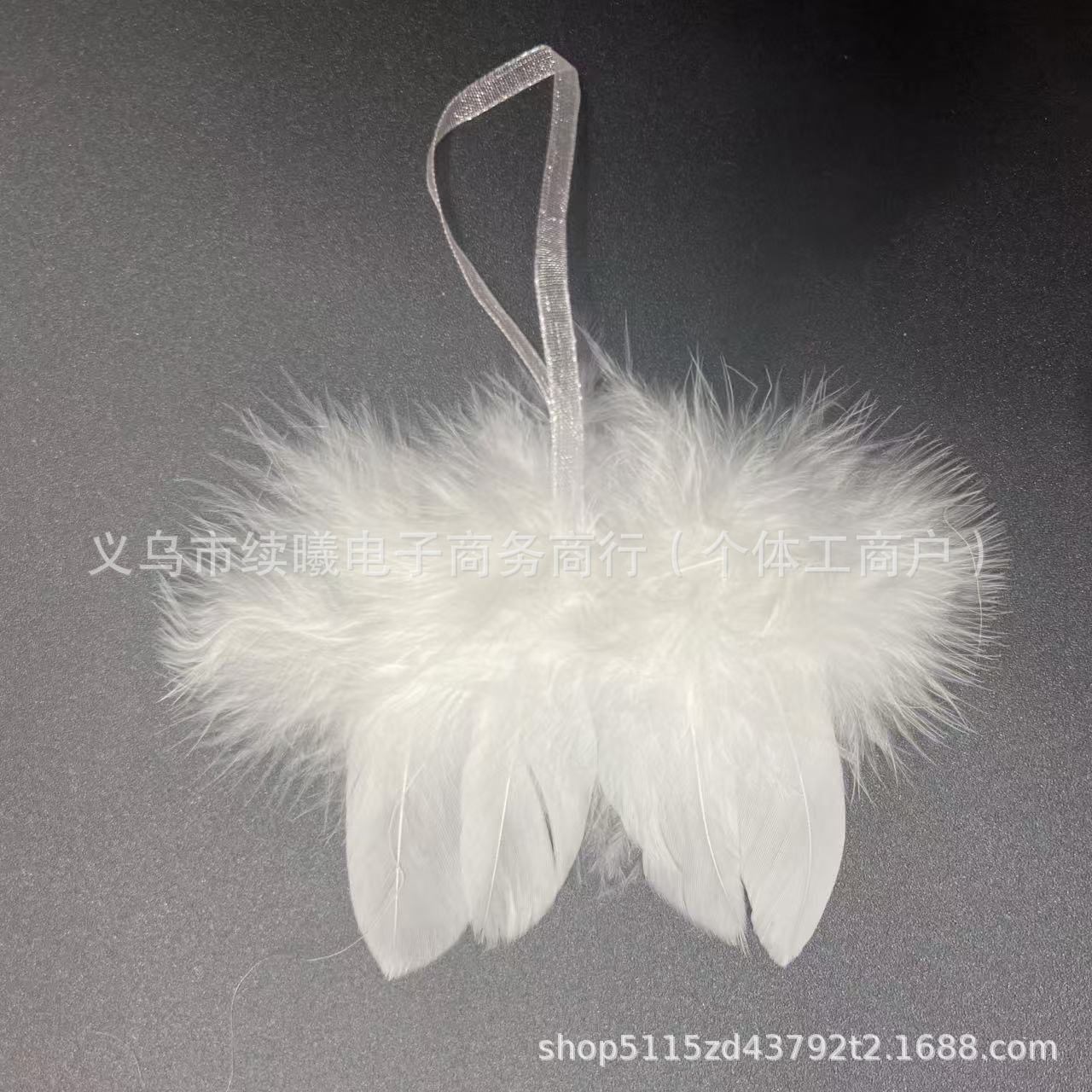 5x6 white-christmas wing pendant