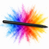 Stylet capacitif universel pour tablettes et smartphones, 2 en 1, extrémité en caoutchouc pour écran tactile et pointe en graphite, sans batterie