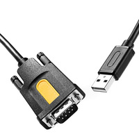 Adaptador de Chip USB a RS232 PL2303 personalizado Original, Serial DB9 para Windows para cajero, registro, módem, convertidor macho, Cable de controlador