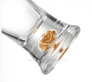 Vaso de Cerveza Transparente Extra Grande con Lámina de Oro de Lujo |   Ecológico, Capacidad de 201-300 ml |   Estilo minimalista |   Venta al por Mayor para Bares y Hoteles - Product Image 5