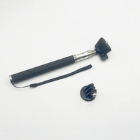Wesport Perche à selfie extensible en acier inoxydable avec poignée antidérapante, design pliable, support de téléphone compatible pour iPhone/Android