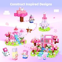 200 pièces Blocs de construction magnétiques Dream House, jouets en cubes de plastique pour enfants 3+, ensemble de construction magnétique inspiré du jeu de construction