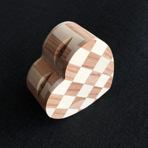 Scatola di legno a forma di <span class=keywords><strong>cuore</strong></span> di immagazzinaggio del supporto del regalo dell'anello dei gioielli di nozze a buon mercato all'ingrosso - Product Image 4