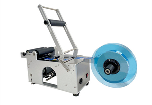 Machine d'étiquetage électrique manuelle de table pour bouteilles rondes et bouteilles de boissons, machine d'étiquetage d'autocollants LT-50 - Product Image 4