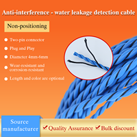 Cable de Detección de Fugas de Agua, Cuerda Sensora de Líquidos para Monitoreo de Fugas en Centros de Datos, Salas de Servidores y Sótanos
