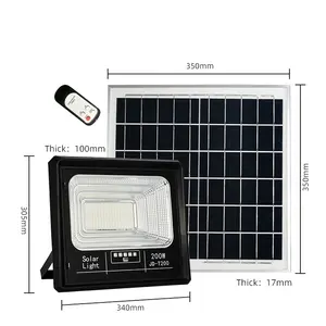 एकीकृत प्रोजेक्टर 6V सौर आउटडोर सौर 100W 200W 300W सौर floodlight का नेतृत्व किया