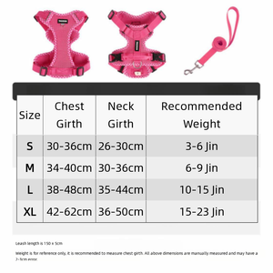 Fashion Bowknot Dog Harness Vest, Breathable Polyester Pet Walking Leash Set for Small Dogs, Cute <b>Puppy</b> Outdoor Gear Wholesale - Product Image 5