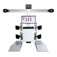 Équipement d'alignement des pneus de voiture Hongtech, aligneur de roues manuel à quatre roues, machine d'alignement des roues 3D, 250W, 130RPM, 50kg